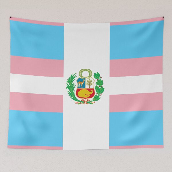 Item preview, Peruvian Trans Flag designed and sold by SimplyPride.