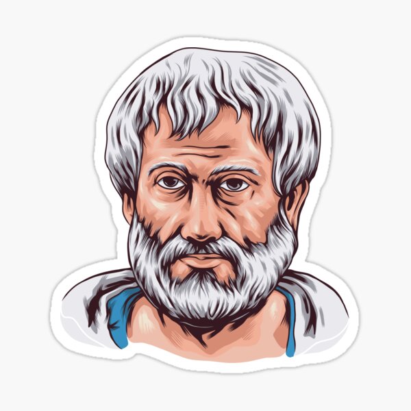 Greek Philosopher Aristotle Art Sticker