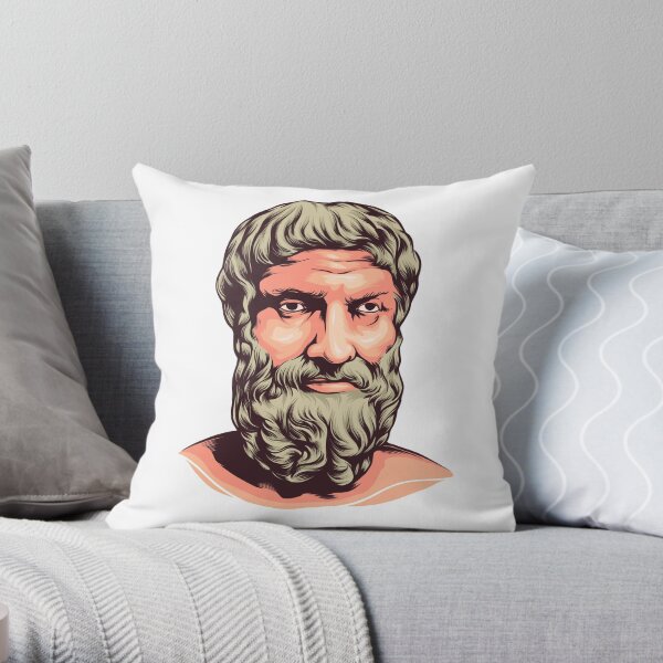 Greek Philosopher Epictetus Art Throw Pillow