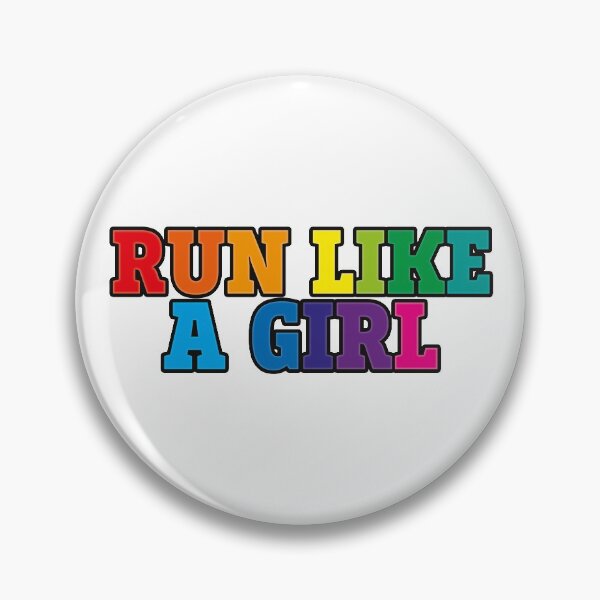 Item preview, Run like a girl (rainbow) designed and sold by helengarvey.