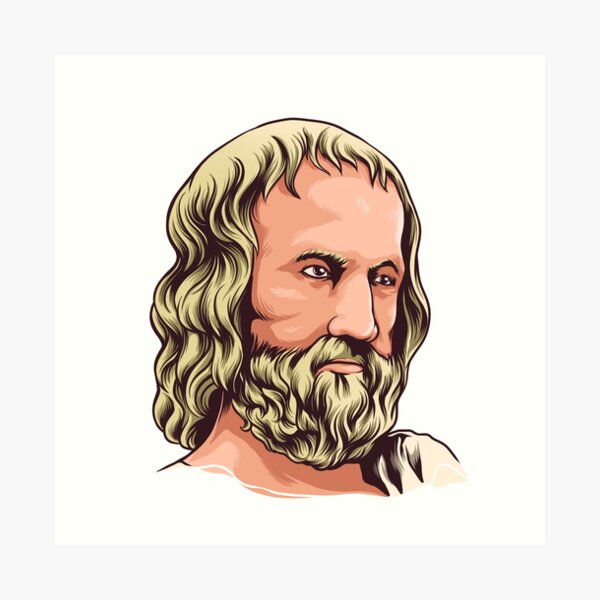 Greek Philosopher Euripides Art Art Print