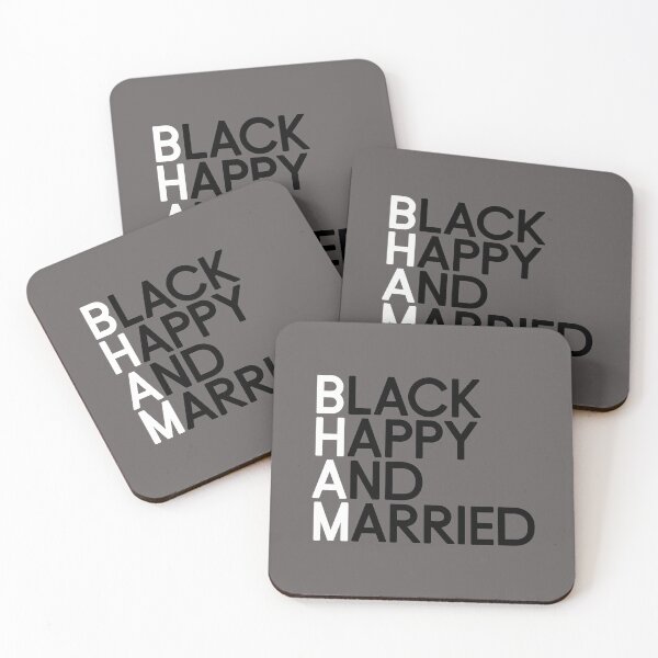 Item preview, Black happy and married designed and sold by Limonine.