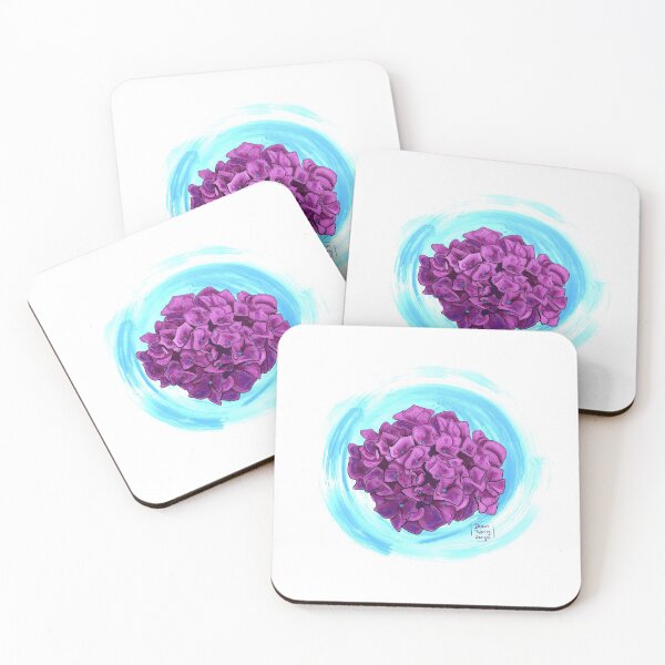 Item preview, Cute hydrangea flower print designed and sold by devontipdesigns.
