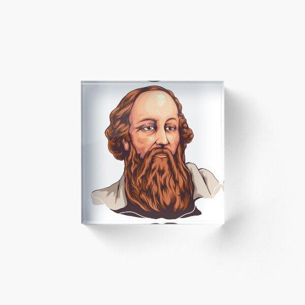 Greek Philosopher Pythagoras Art Acrylic Block