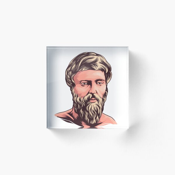 Greek Philosopher Plutarch Art Acrylic Block