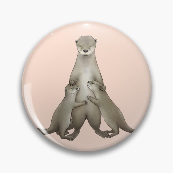 Item preview, Otter Papa y Otterpups de pelo liso designed and sold by OTTERFAMILY.