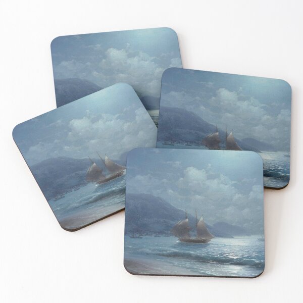 Item preview, Off the Coast near Yalta by Moonlight (19th century) - Ivan Aivazovsky designed and sold by SALON DES ARTS.