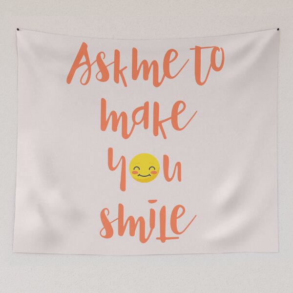 Aperçu de l'œuvre Ask me to make you smile créée et vendue par Limonine.