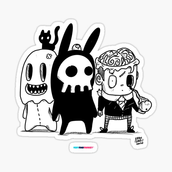 Monster Friends Pegatina