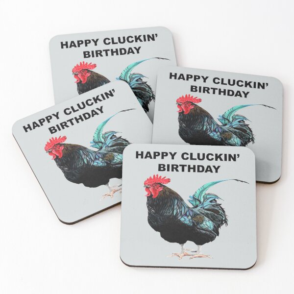 Item preview, HAPPY CLUCKIN' BIRTHDAY - HAPPY BIRTHDAY - COCKEREL designed and sold by IslesArt.