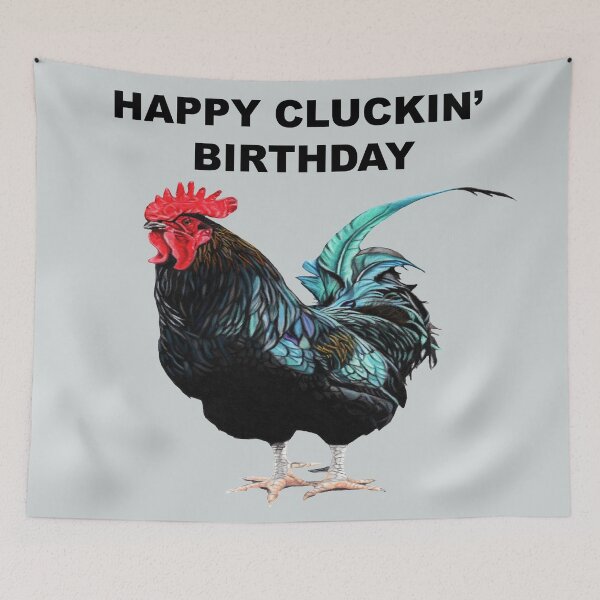 Item preview, HAPPY CLUCKIN' BIRTHDAY - HAPPY BIRTHDAY - COCKEREL designed and sold by IslesArt.