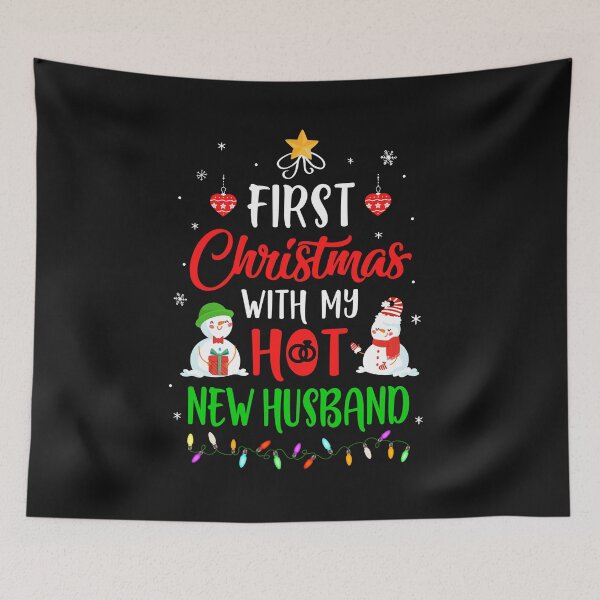 Item preview, First Christmas With My Hot New Husband Funny Couple Gift  designed and sold by CreativeGift.