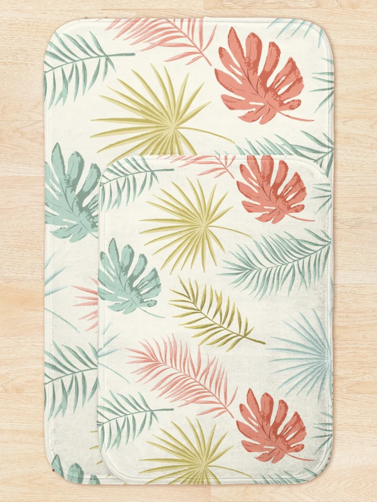 Thumbnail 5 of 6, Bath Mat, Summer Retro Pattern designed and sold by TSlayerMerch.