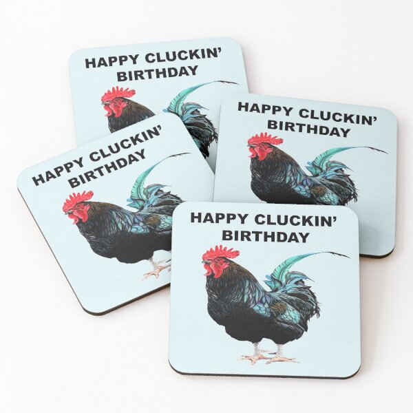 Item preview, HAPPY CLUCKIN' BIRTHDAY - HAPPY BIRTHDAY - COCKEREL designed and sold by IslesArt.