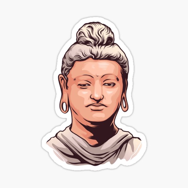 Siddhartha Gautama Buddha Art Sticker