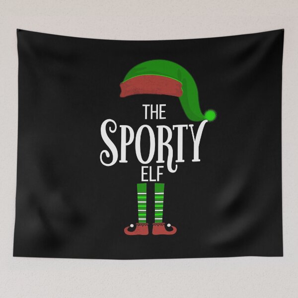 Item preview, The Sporty Elf  from the Elf Squad Family Pajamas  designed and sold by joanaoberg.