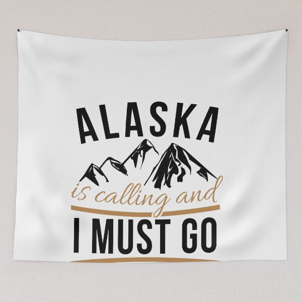 Item preview, Alaska Is Calling & I Must Go T-Shirt - Cool Alaska Tee Gift designed and sold by MarioShirtWorld.