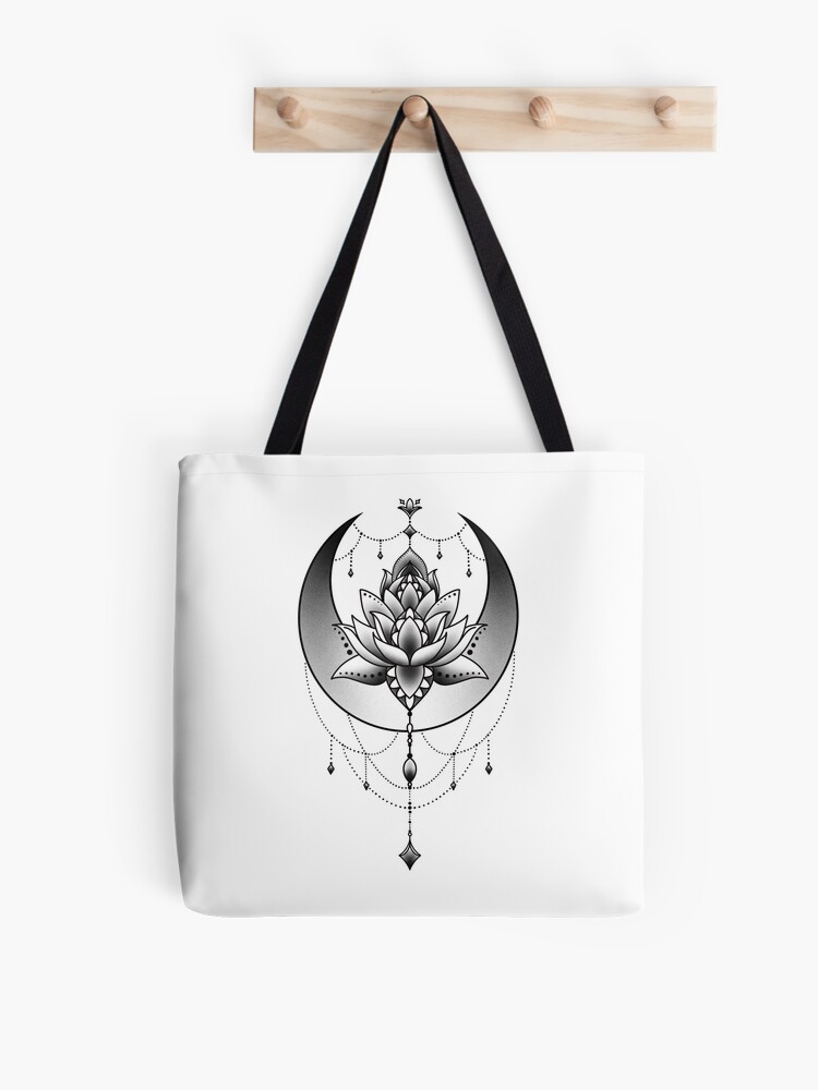 Beautiful Flowers Equinox Flower Lotus Print Shopping Bag Aesthetic Bags  Reusable Tote Bags Foldable Designer Handbag Canvas Bag