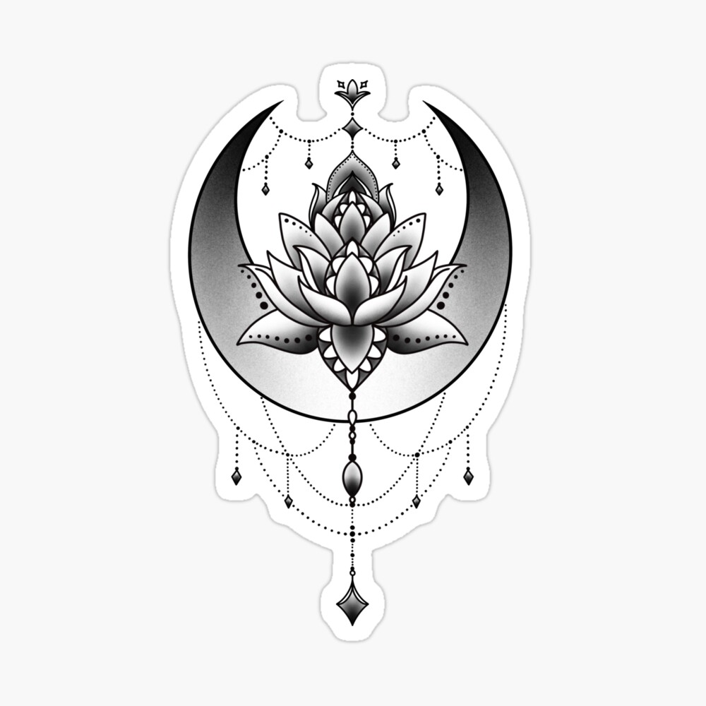 Update more than 84 mandala lotus and moon tattoo best - thtantai2