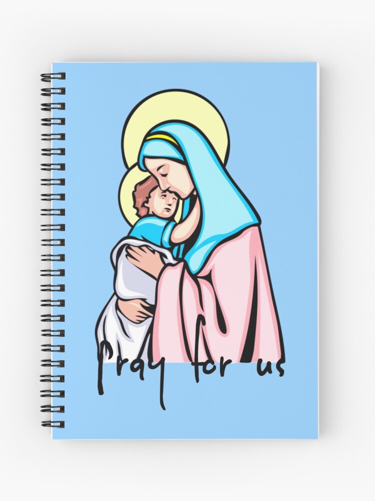 Cuaderno de espiral «La Virgen María - Ruega por nosotros» de CROATIAsale |  Redbubble