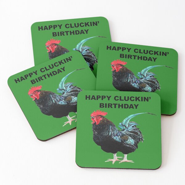 Item preview, HAPPY CLUCKIN' BIRTHDAY - HAPPY BIRTHDAY - COCKEREL designed and sold by IslesArt.