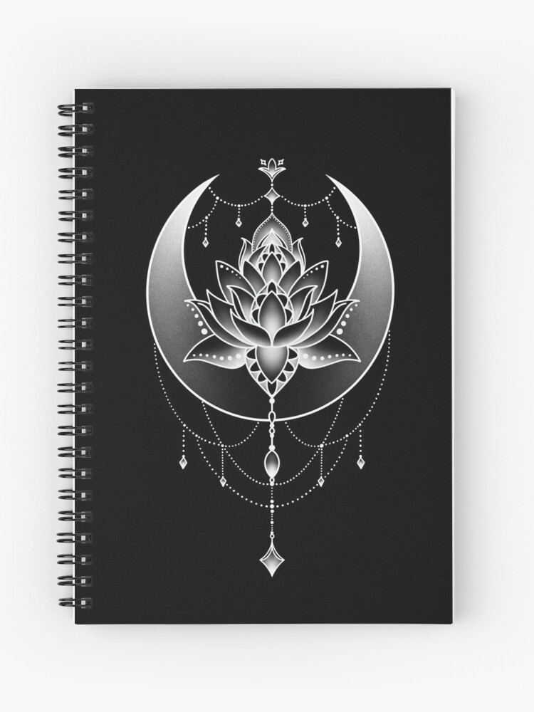 Celestial Crescent Moon Lotus Flower Mandala Celestial Crescent Moon Lotus Flower Mandala