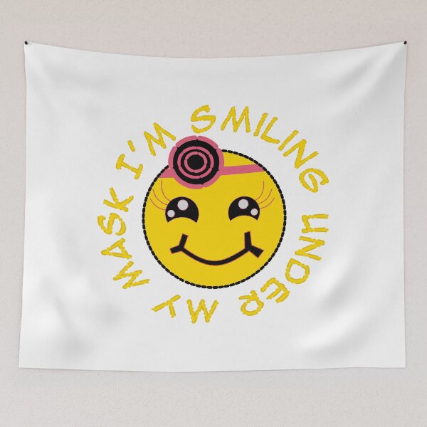 Item preview, i'm smiling under my mask designed and sold by jaml-12.