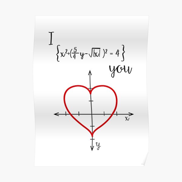 Mathematical love Poster