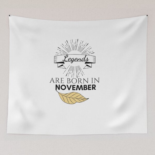 Item preview, Legends are Born in November T-Shirt designed and sold by WearYourMood.