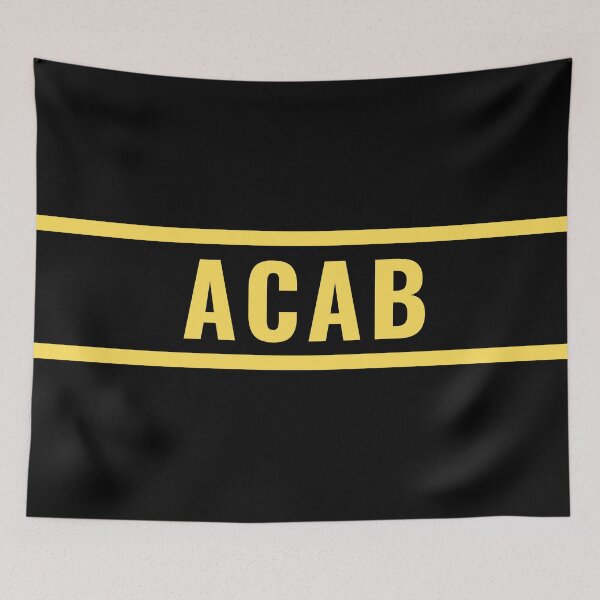 Item preview, ACAB Warning - Yellow designed and sold by thesassypanda.