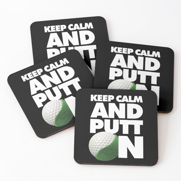Item preview, Keep calm and putt on Funny Golfer Saying designed and sold by elhefe.