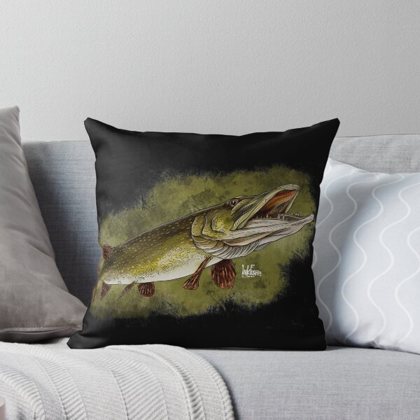 Item preview, Open mouth pike designed and sold by InkFish Art.