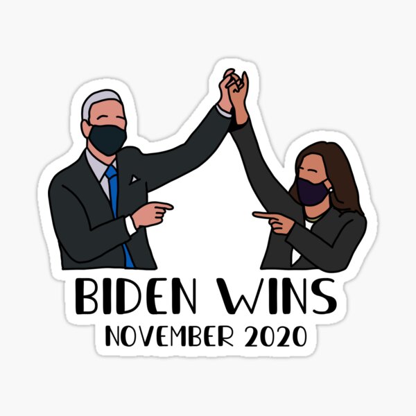 BIDEN WINS Sticker