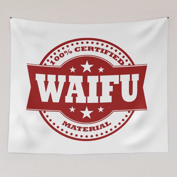 Item preview, Warning 100% Certified Waifu Anime Material designed and sold by Crapt.