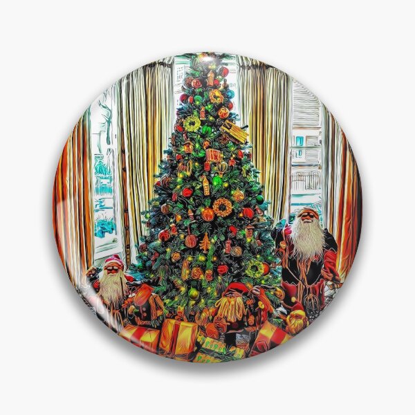 Item preview, Two Santas and Christmas Tree designed and sold by RitaMaye.