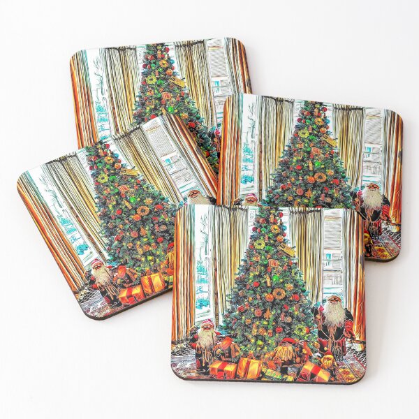 Item preview, Two Santas and Christmas Tree designed and sold by RitaMaye.