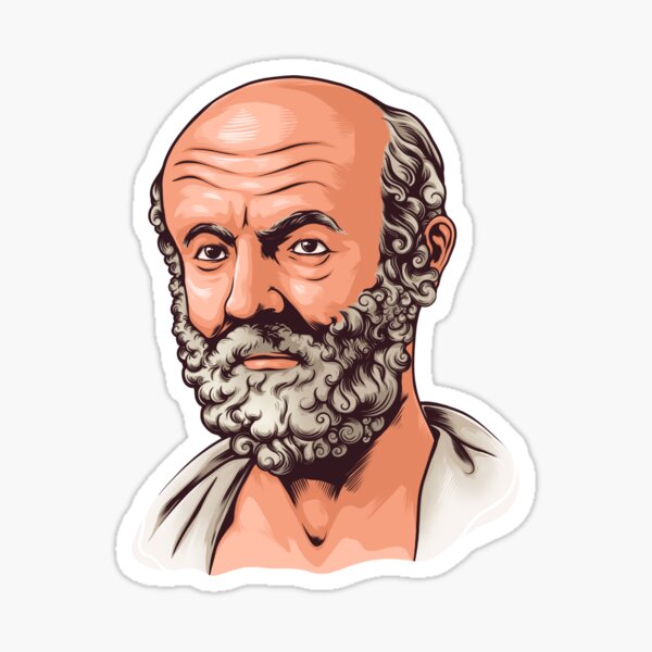Greek Philosopher Hippocrates Sticker