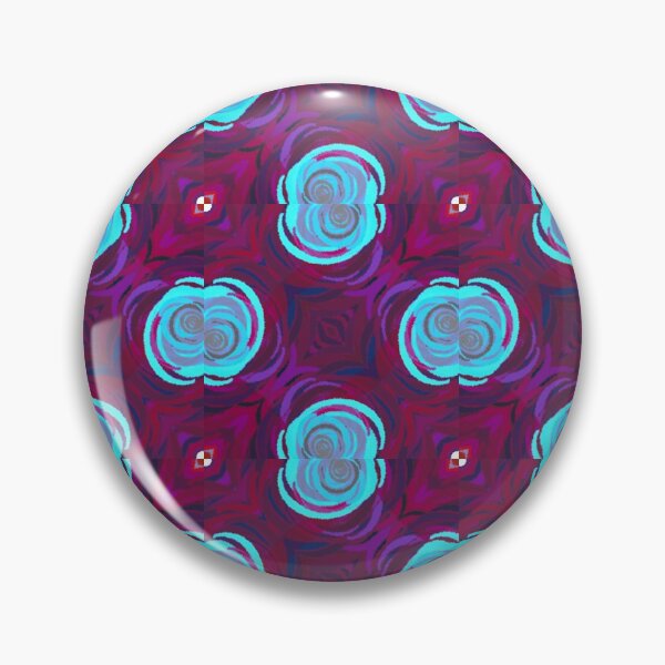 Item preview, Fun Abstract Flower Pattern Blue Purple Red designed and sold by PlumGood.