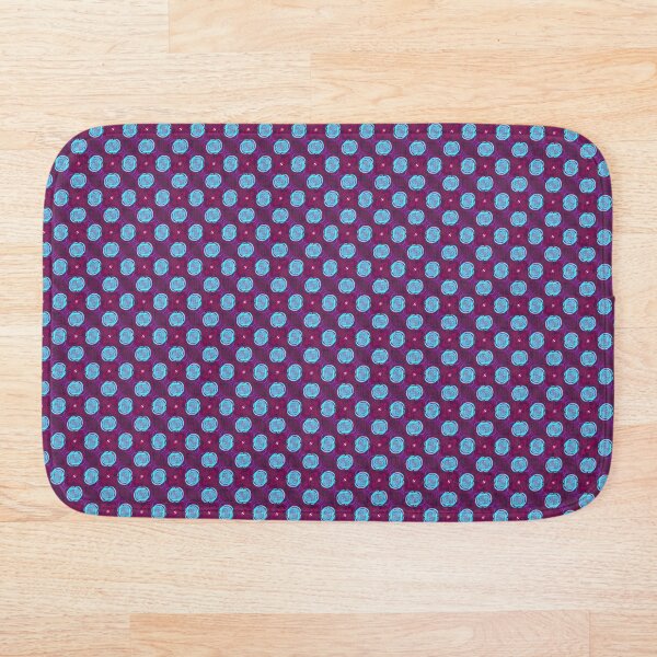 Aperçu de l'œuvre Motif Fleur Abstrait Amusant Bleu Violet Rouge créée et vendue par PlumGood.