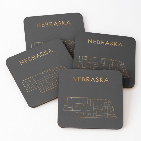 Item preview, Mapa de los condados del estado dorado de Nebraska designed and sold by Alo.