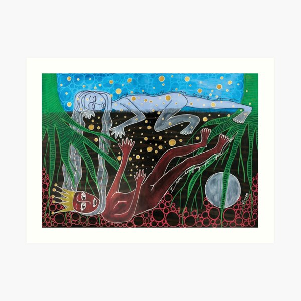 Lying on the Earth Art Print