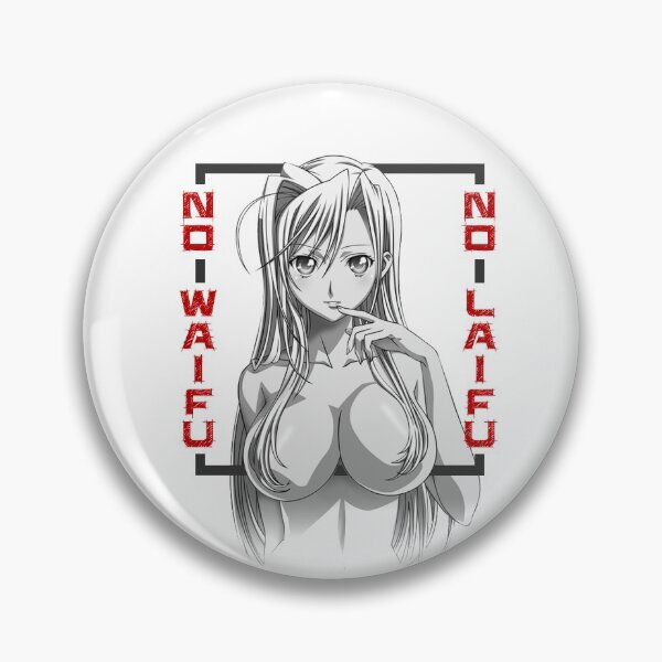 Item preview, No Waifu No Laifu Anime Hentai Boobs Black and White designed and sold by Crapt.
