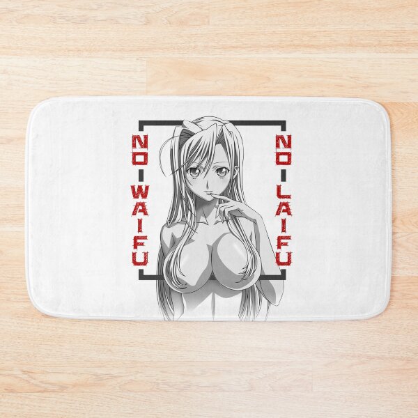 Item preview, No Waifu No Laifu Anime Hentai Boobs Black and White designed and sold by Crapt.