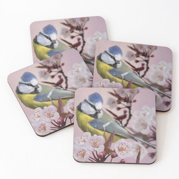 Item preview, Blue Tit on Cherry Blossom designed and sold by RevolutionEarth.