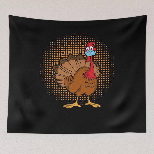 Item preview, Funny Thanksgiving Turkey Wearing A Face Mask For Quarantine designed and sold by CarterFunTees.