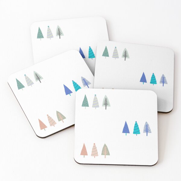 Item preview, Christmas Trees Green, Blue, and Pink  designed and sold by passportpaige.