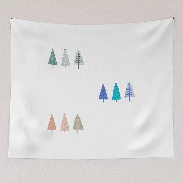 Item preview, Christmas Trees Green, Blue, and Pink  designed and sold by passportpaige.