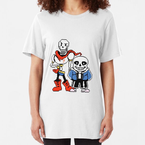Undertale - Sans and Papyrus Slim Fit T-Shirt