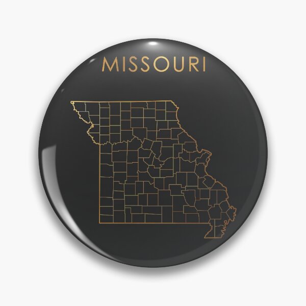 Item preview, Missouri Gold State Counties Map designed and sold by Alo.