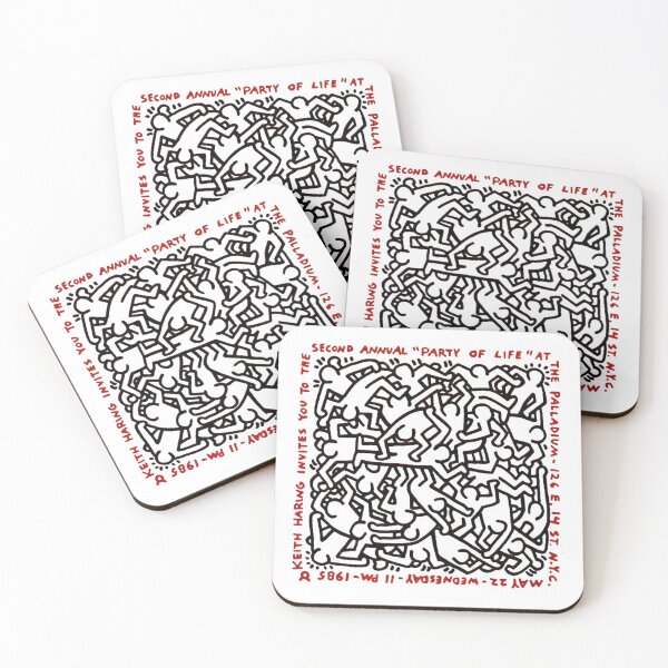 haring pop art Coasters (Set of 4)